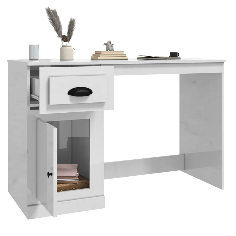 Moderner, stabiler Schreibtisch mit Schublade, 115 cm