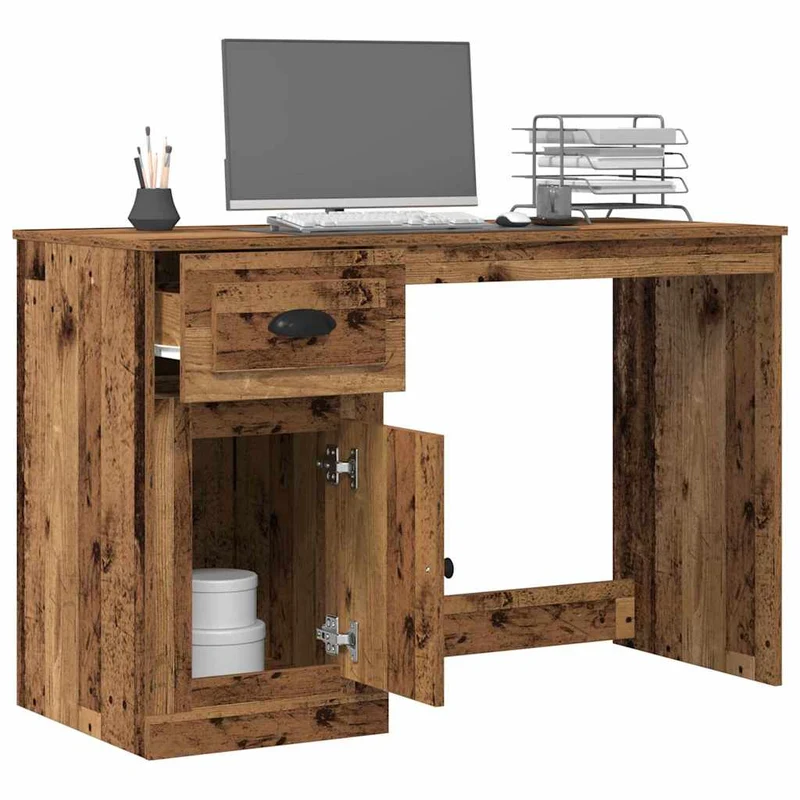 Moderner, stabiler Schreibtisch mit Schublade, 115 cm