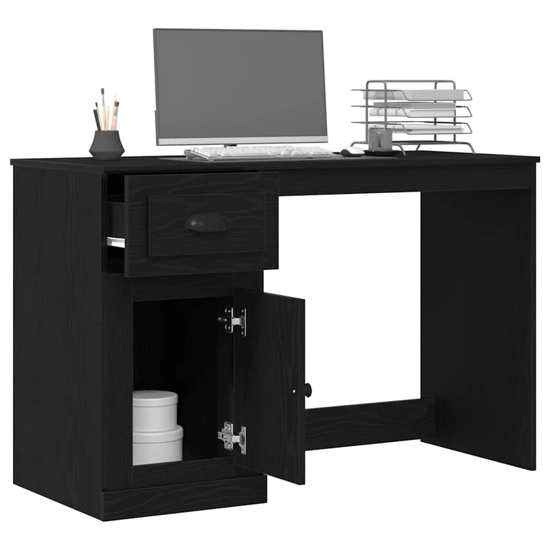 Moderner, stabiler Schreibtisch mit Schublade, 115 cm