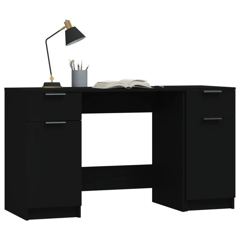 Computertisch mit Beistellschrank, 133,5 x 50 cm