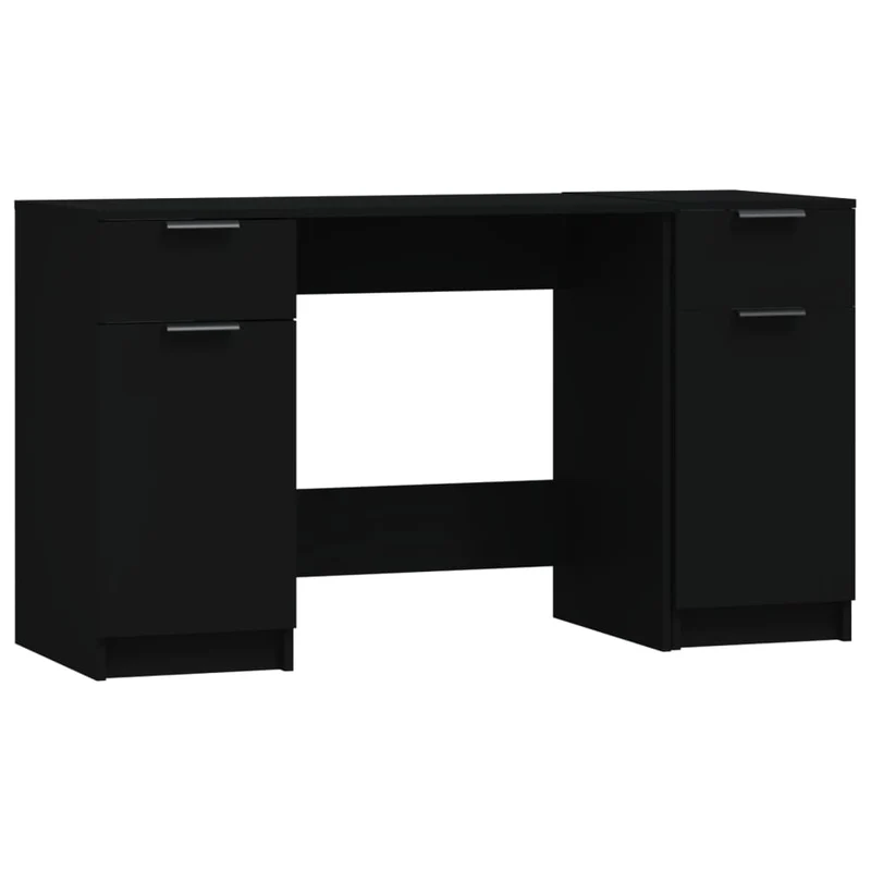 Computertisch mit Beistellschrank, 133,5 x 50 cm