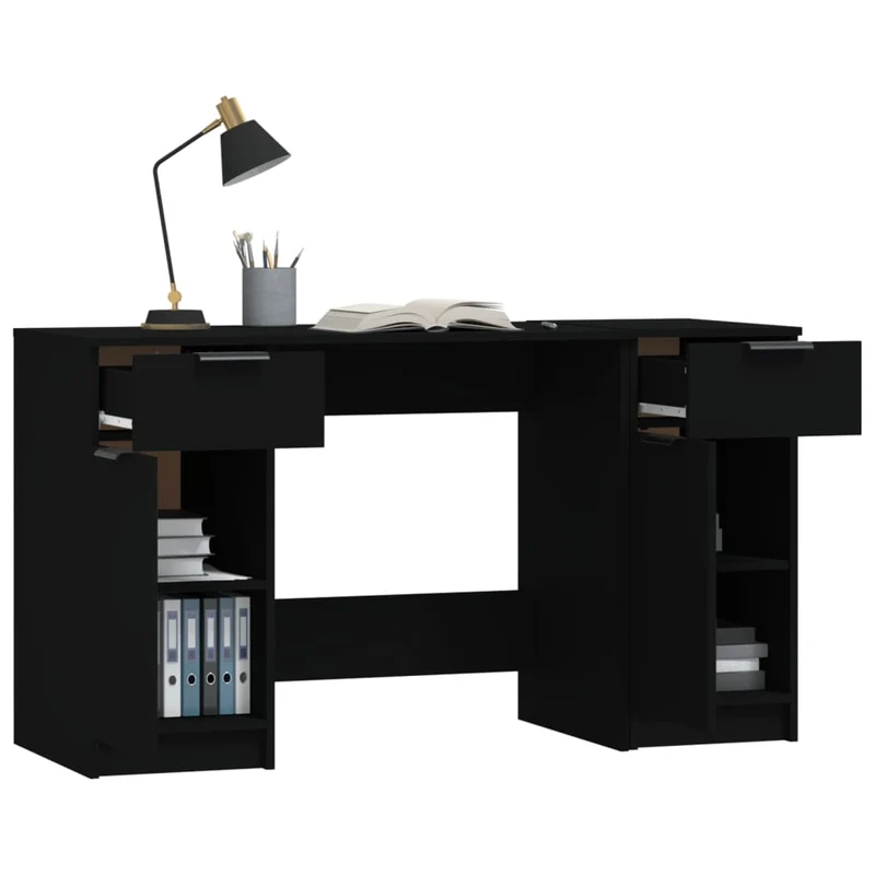 Computertisch mit Beistellschrank, 133,5 x 50 cm