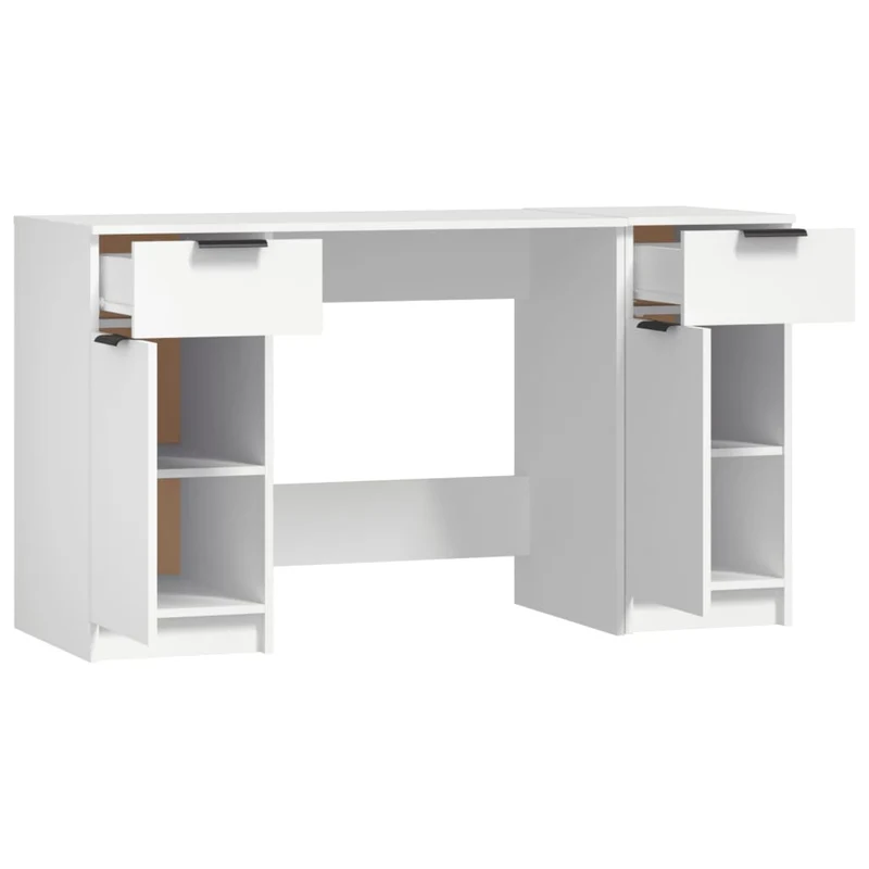 Computertisch mit Beistellschrank, 133,5 x 50 cm