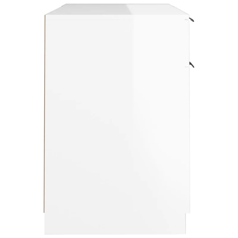 Computertisch mit Beistellschrank, 133,5 x 50 cm