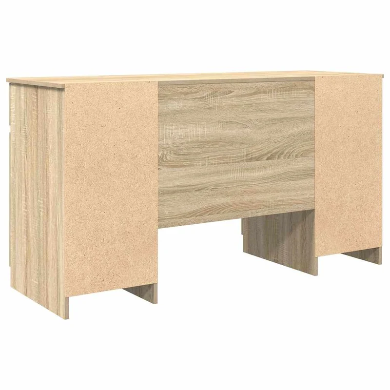 Großer Schreibtisch mit Schubladen und Türen, 140 cm