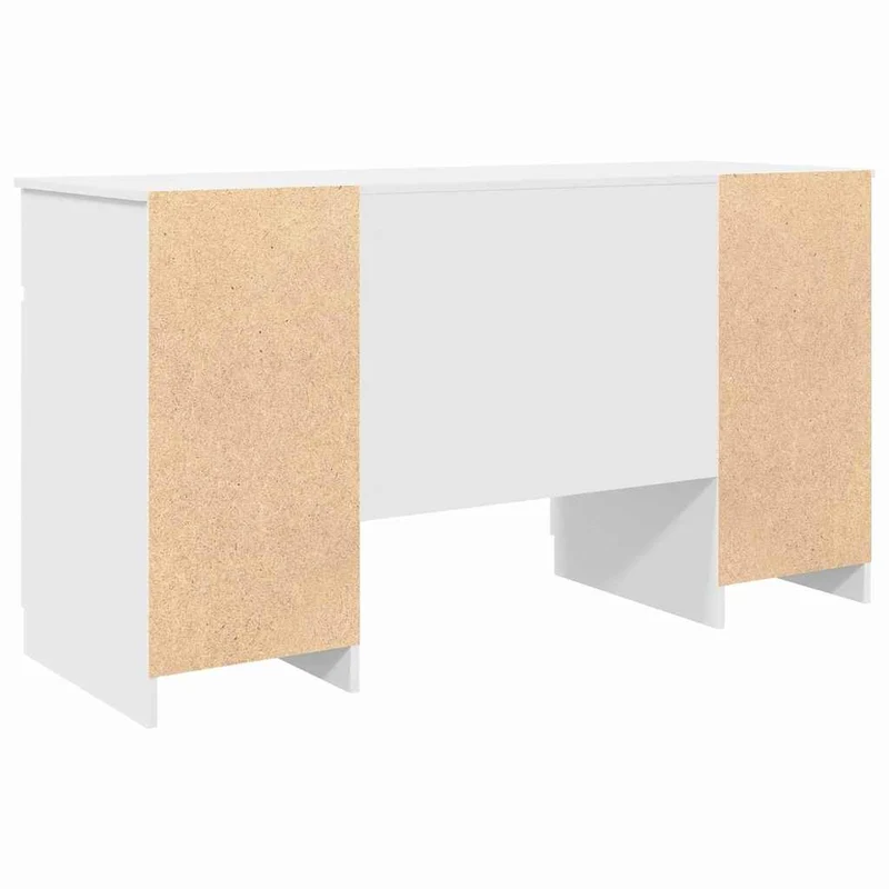Großer Schreibtisch mit Schubladen und Türen, 140 cm