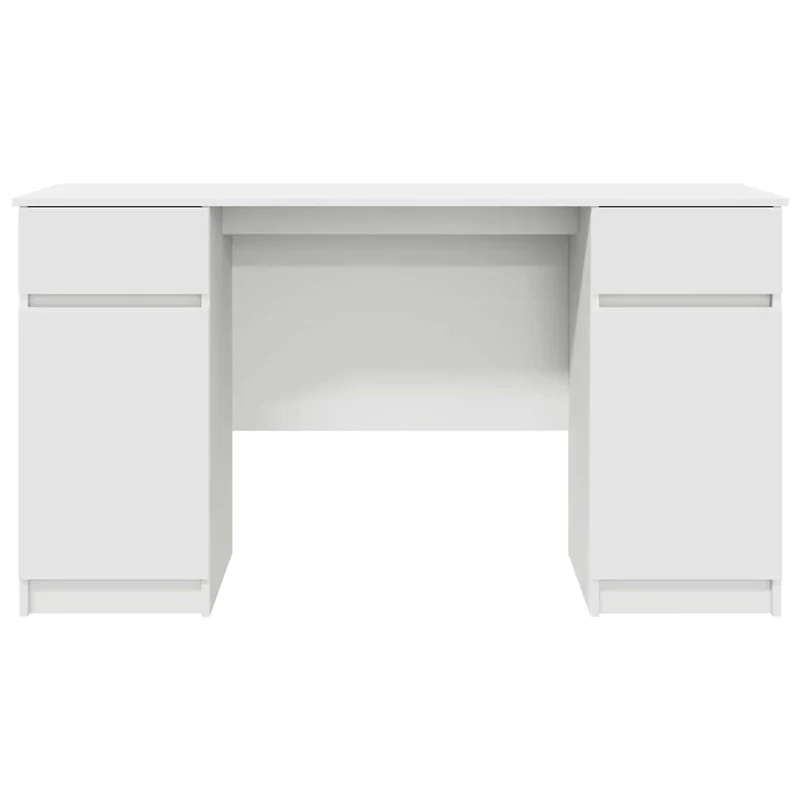 Großer Schreibtisch mit Schubladen und Türen, 140 cm