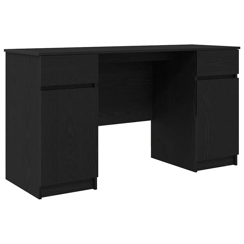 Großer Schreibtisch mit Schubladen und Türen, 140 cm