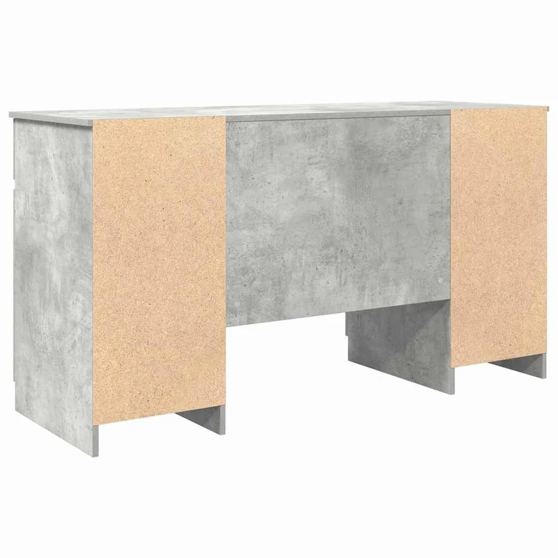 Großer Schreibtisch mit Schubladen und Türen, 140 cm