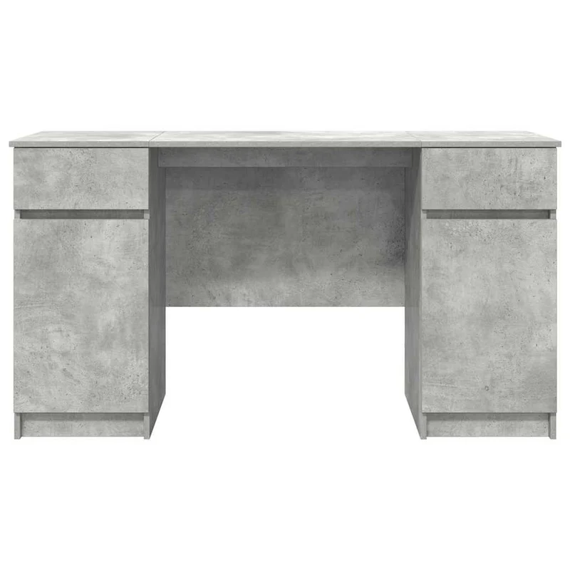 Großer Schreibtisch mit Schubladen und Türen, 140 cm