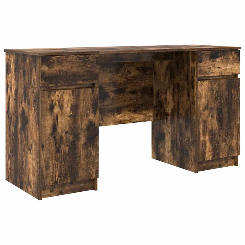Großer Schreibtisch mit Schubladen und Türen, 140 cm