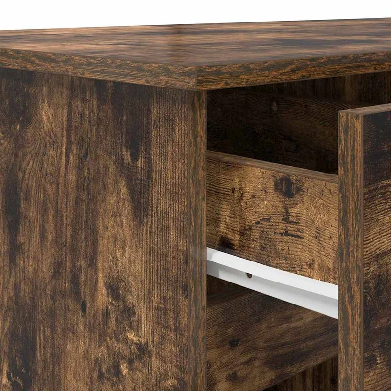 Großer Schreibtisch mit Schubladen und Türen, 140 cm