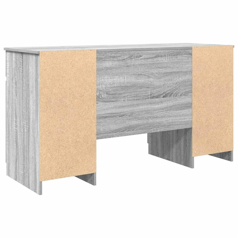 Großer Schreibtisch mit Schubladen und Türen, 140 cm
