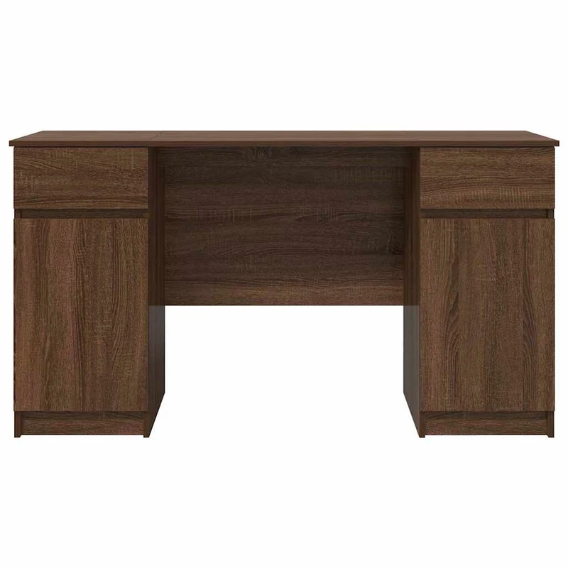 Großer Schreibtisch mit Schubladen und Türen, 140 cm