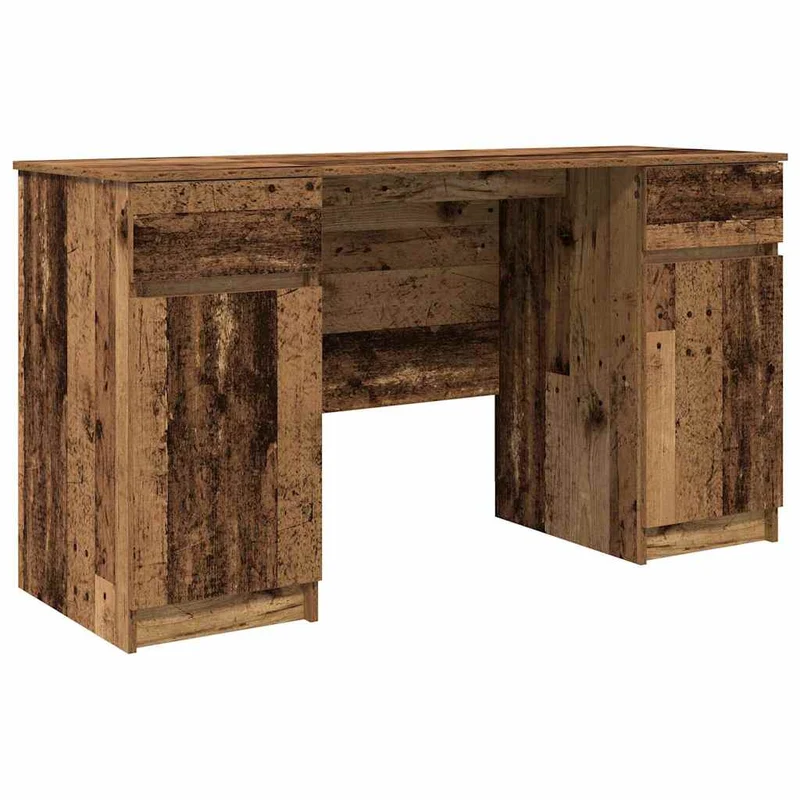 Großer Schreibtisch mit Schubladen und Türen, 140 cm
