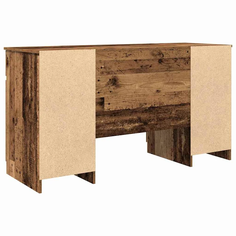 Großer Schreibtisch mit Schubladen und Türen, 140 cm