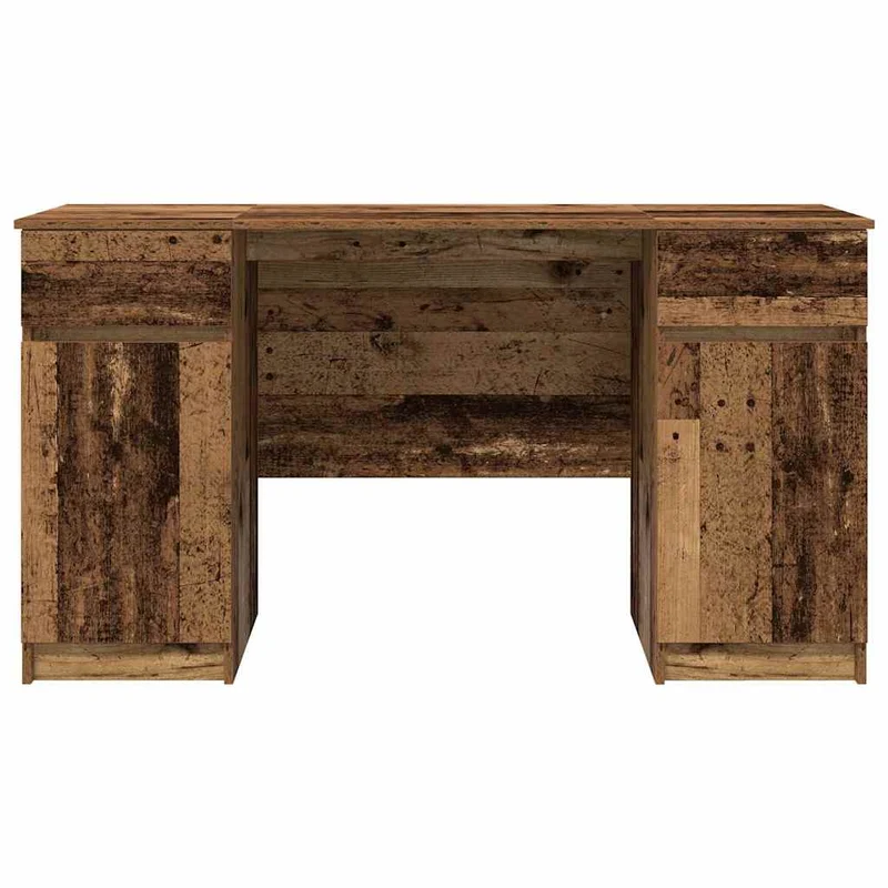 Großer Schreibtisch mit Schubladen und Türen, 140 cm