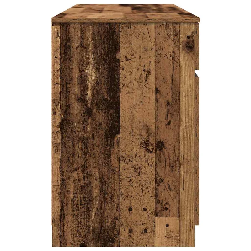 Großer Schreibtisch mit Schubladen und Türen, 140 cm