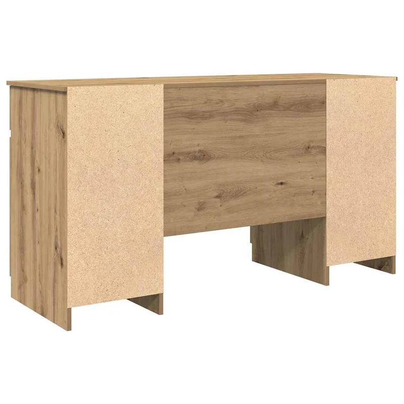 Großer Schreibtisch mit Schubladen und Türen, 140 cm