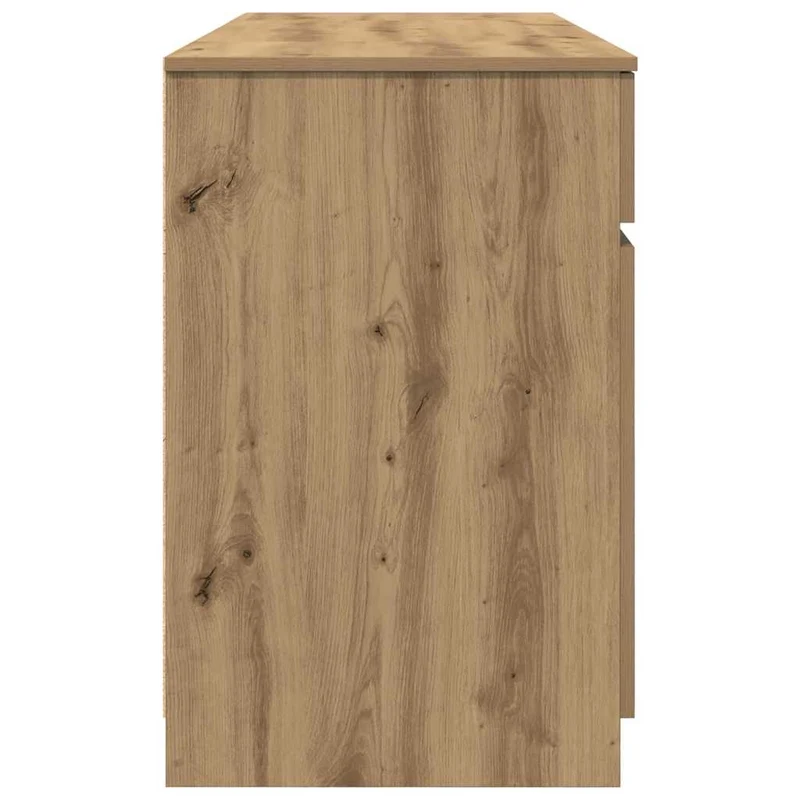 Großer Schreibtisch mit Schubladen und Türen, 140 cm
