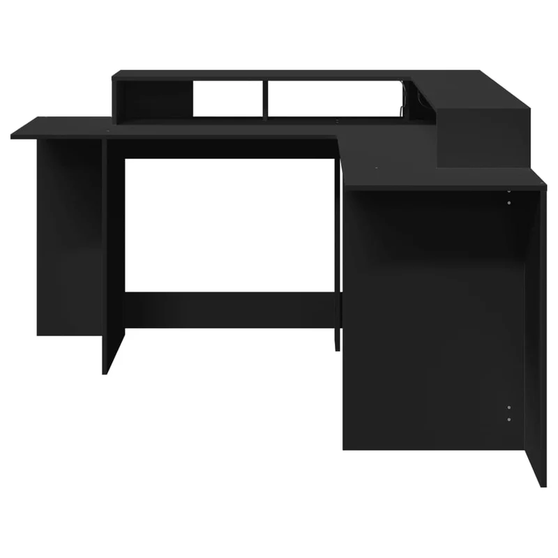 Praktischer LED-beleuchteter Eck-Schreibtisch, 152 cm