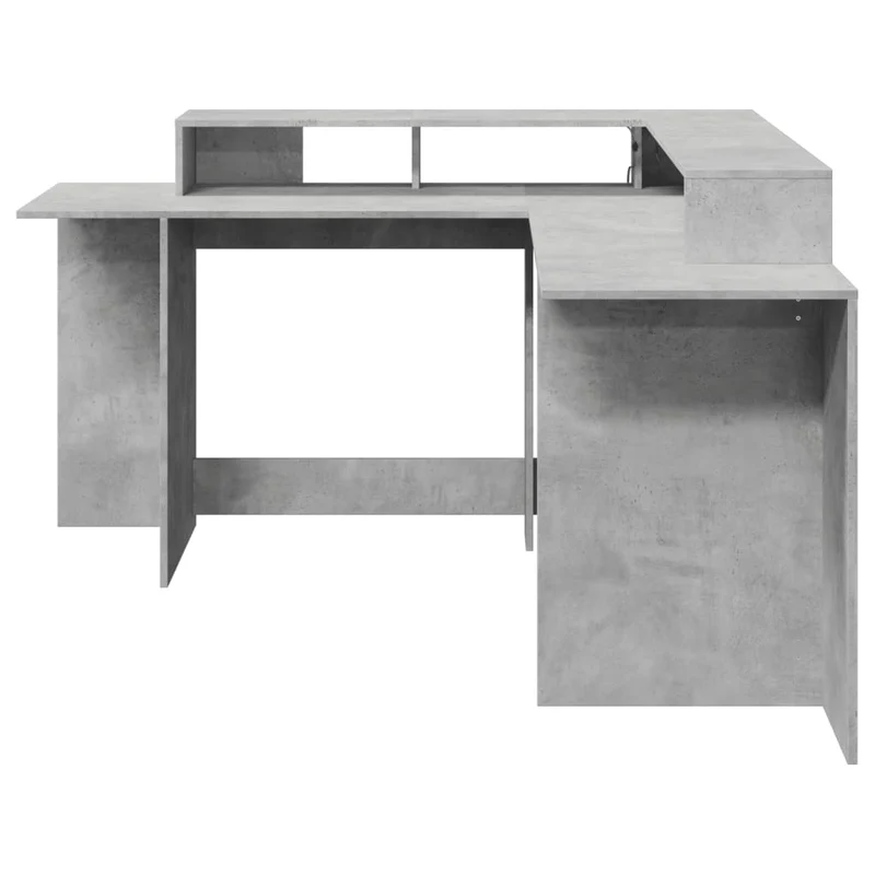 Praktischer LED-beleuchteter Eck-Schreibtisch, 152 cm