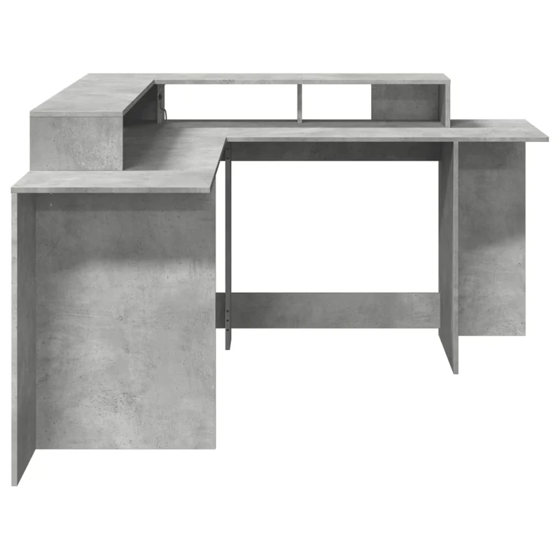 Praktischer LED-beleuchteter Eck-Schreibtisch, 152 cm