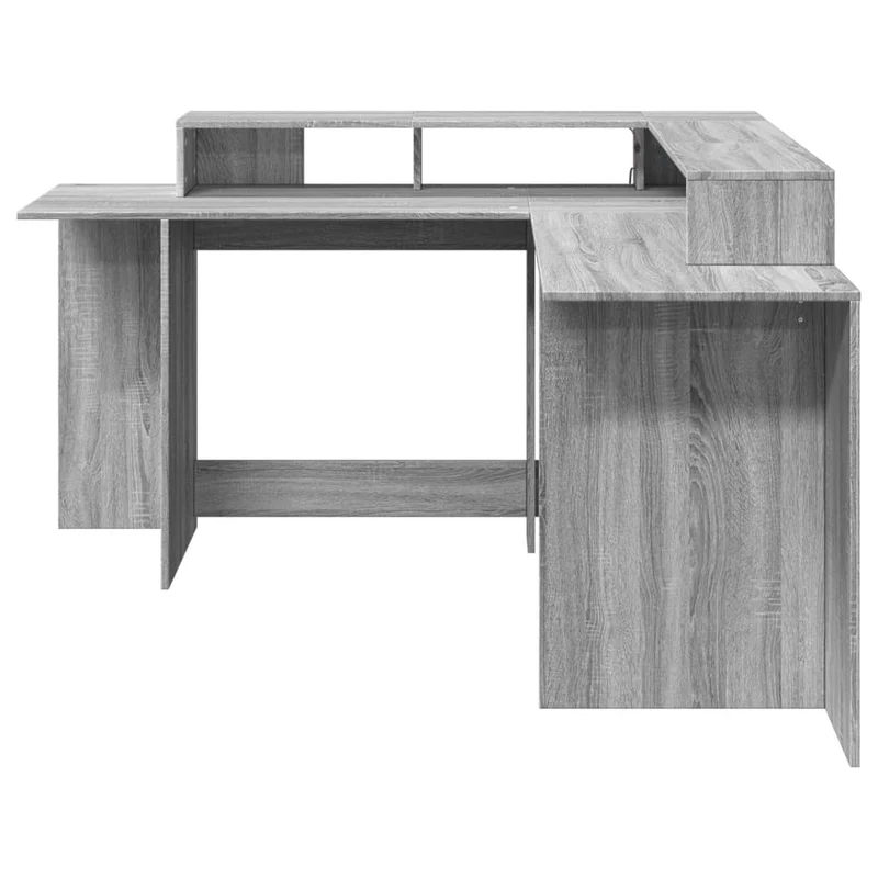 Praktischer LED-beleuchteter Eck-Schreibtisch, 152 cm