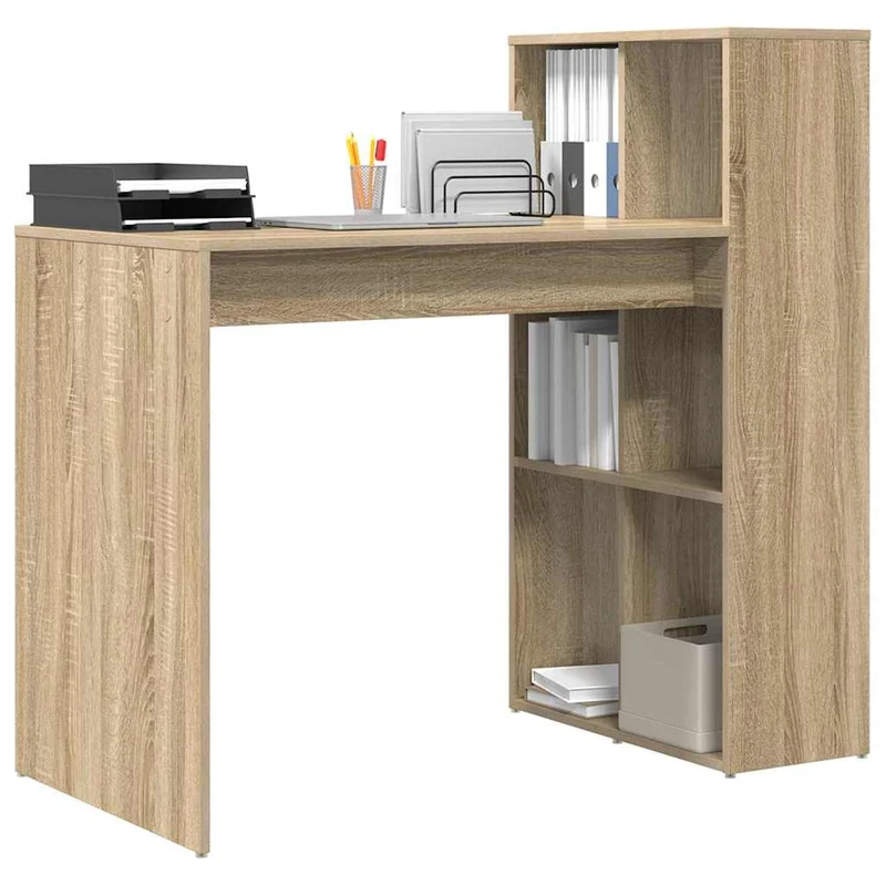 Kleiner Computertisch mit Regal fürs Homeoffice