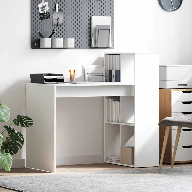 Kleiner Computertisch mit Regal fürs Homeoffice