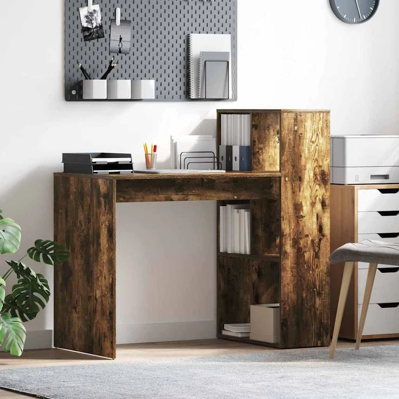 Kleiner Computertisch mit Regal fürs Homeoffice