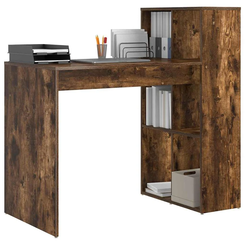 Kleiner Computertisch mit Regal fürs Homeoffice