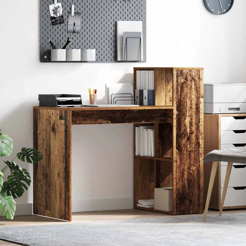 Kleiner Computertisch mit Regal fürs Homeoffice