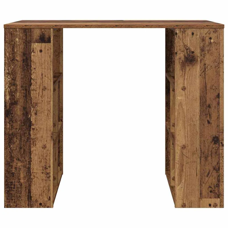 Praktischer Schreibtisch mit viel Platz, dank Regalfächern