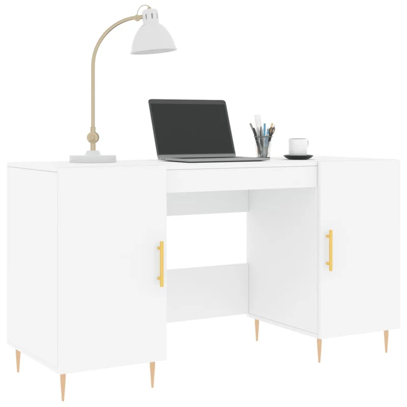 Großer Schreibtisch mit viel Stauraum fürs Homeoffice