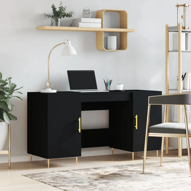 Großer Schreibtisch mit viel Stauraum fürs Homeoffice