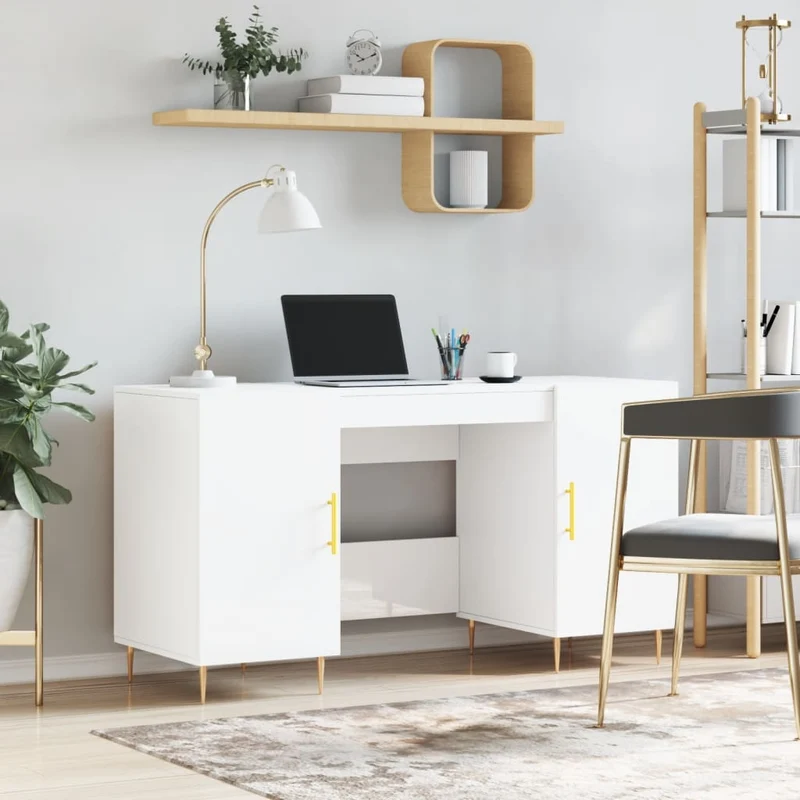 Großer Schreibtisch mit viel Stauraum fürs Homeoffice