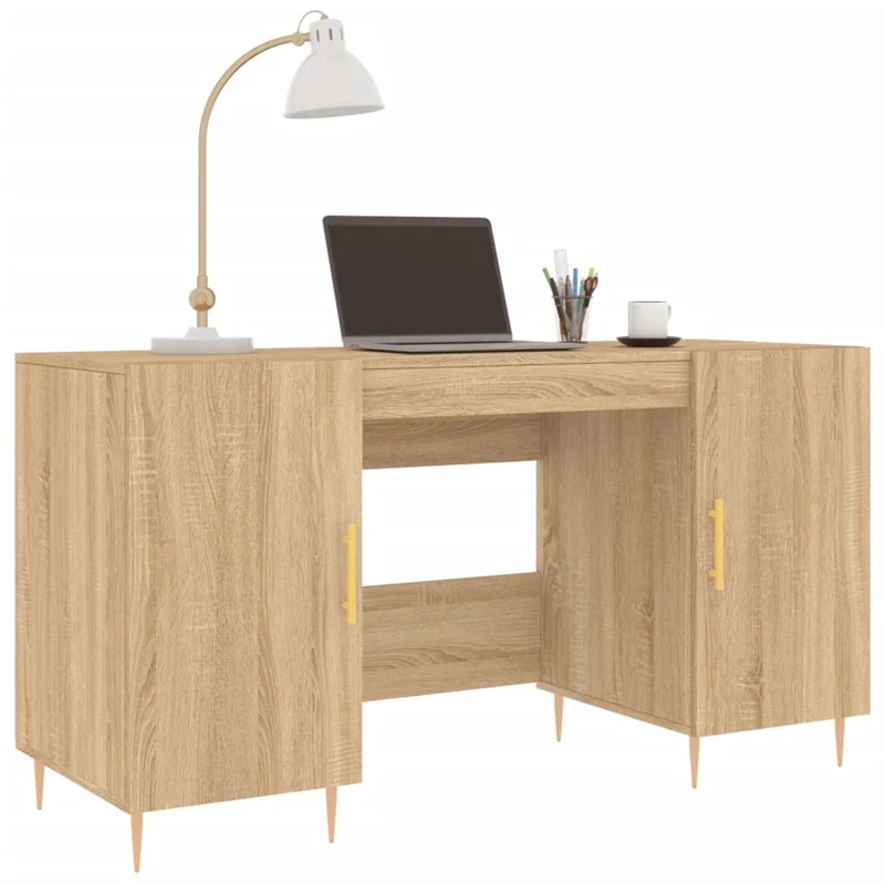 Großer Schreibtisch mit viel Stauraum fürs Homeoffice
