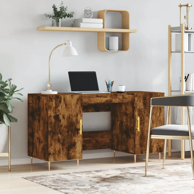 Großer Schreibtisch mit viel Stauraum fürs Homeoffice