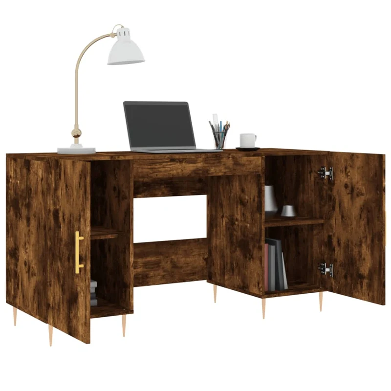 Großer Schreibtisch mit viel Stauraum fürs Homeoffice