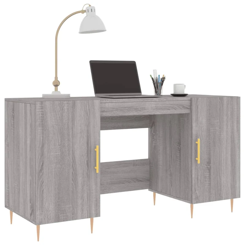 Großer Schreibtisch mit viel Stauraum fürs Homeoffice