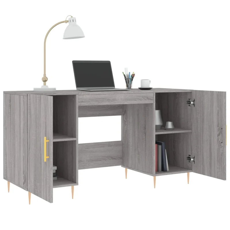 Großer Schreibtisch mit viel Stauraum fürs Homeoffice