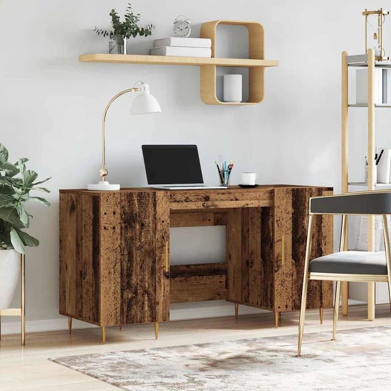 Großer Schreibtisch mit viel Stauraum fürs Homeoffice