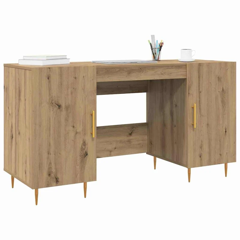 Großer Schreibtisch mit viel Stauraum fürs Homeoffice