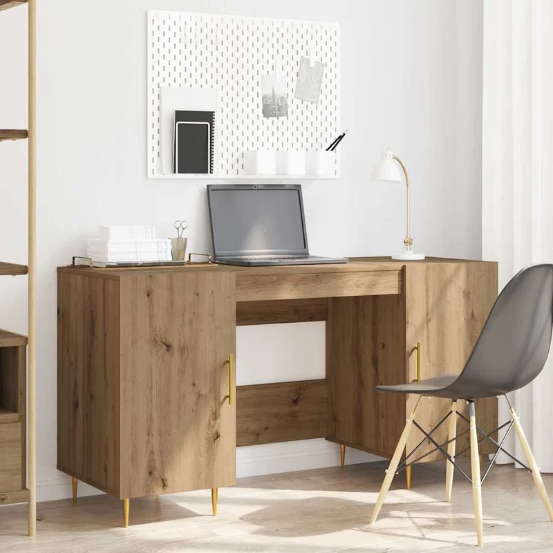 Großer Schreibtisch mit viel Stauraum fürs Homeoffice