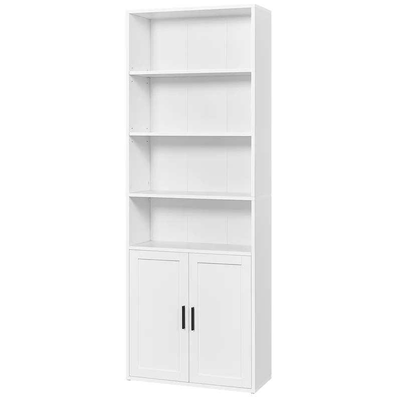 Custos Collection - Hohes Bücherregal mit Tür aus Holz