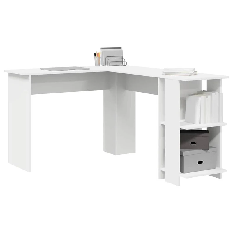 Eckschreibtisch mit Regal, variabel Montierbar - 113x140cm