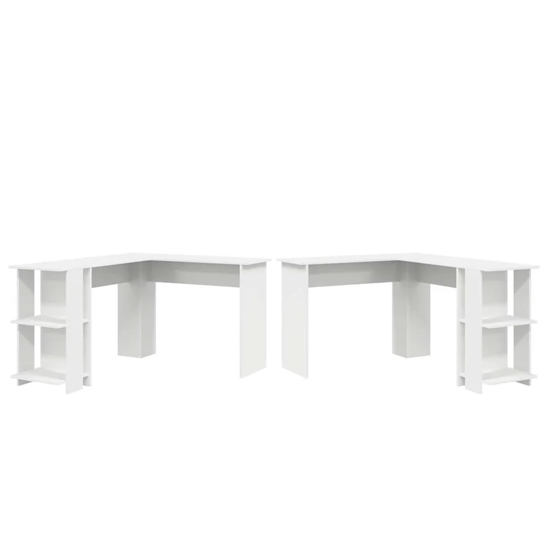 Eckschreibtisch mit Regal, variabel Montierbar - 113x140cm
