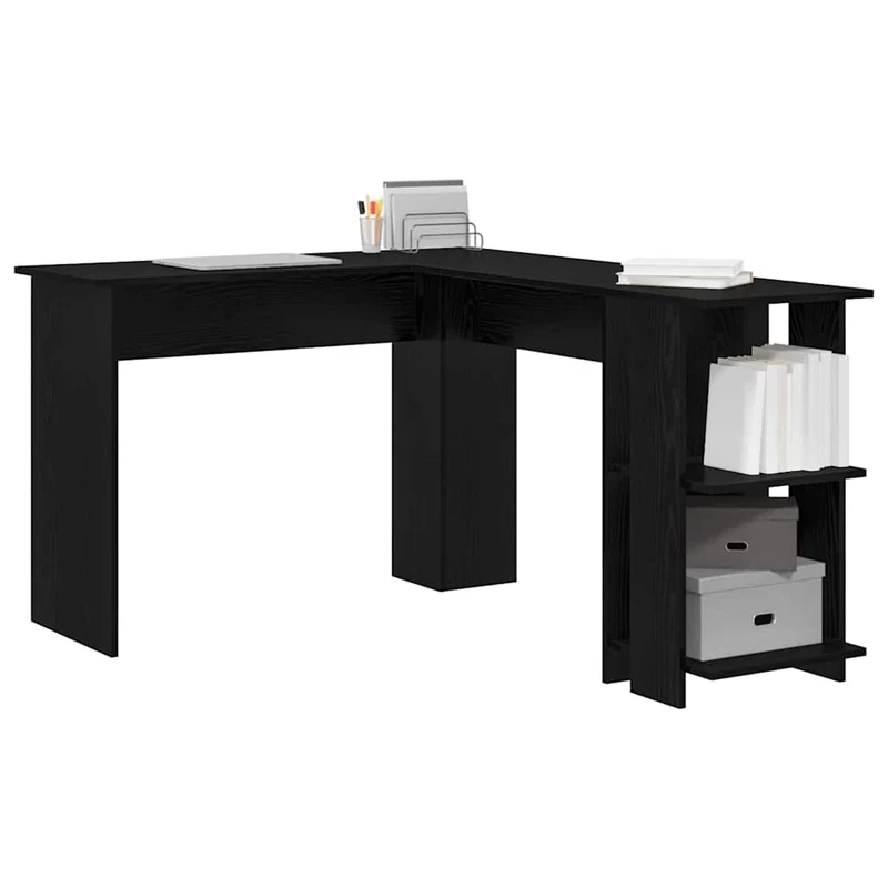 Eckschreibtisch mit Regal, variabel Montierbar - 113x140cm