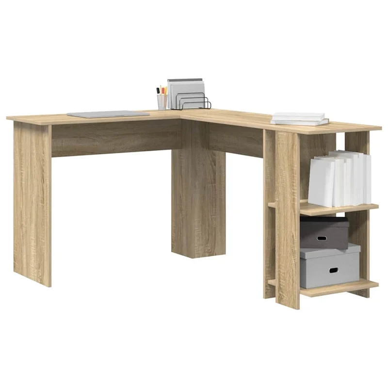 Eckschreibtisch mit Regal, variabel Montierbar - 113x140cm